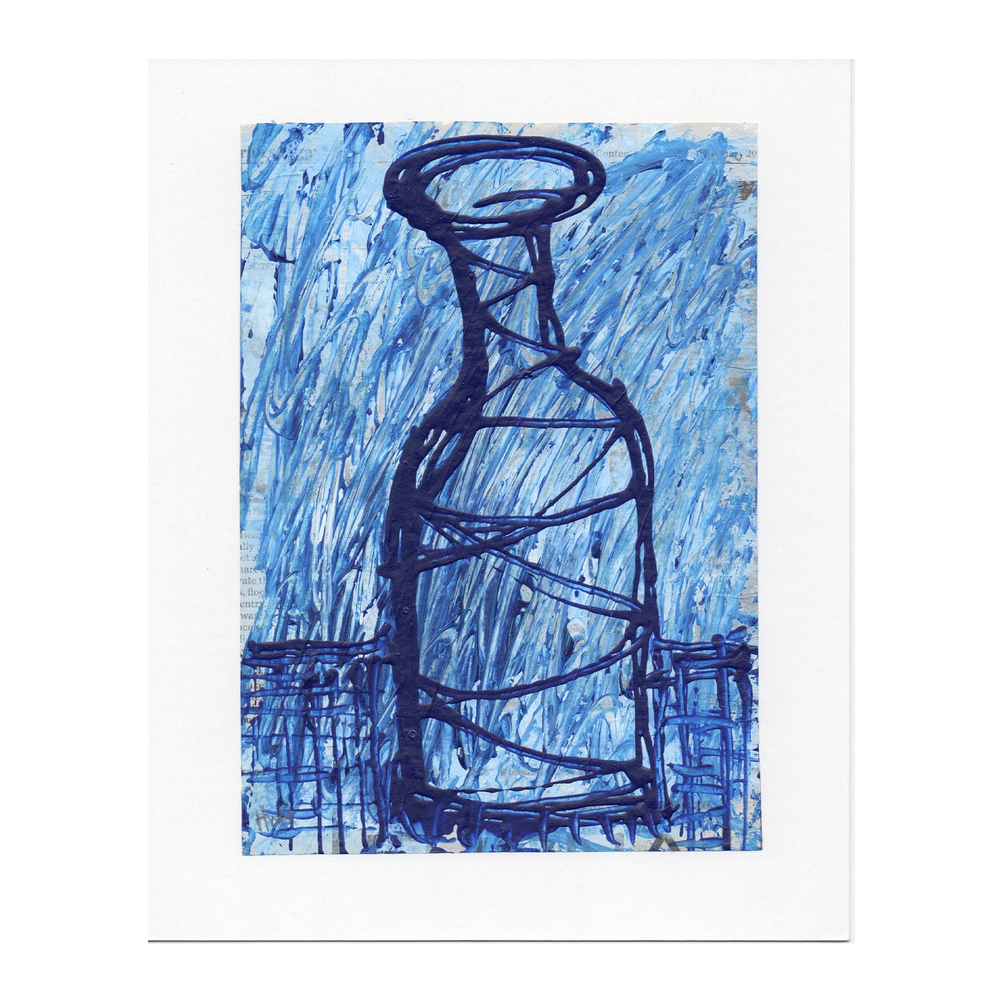 bottle form BLUE 1 shown un-framed