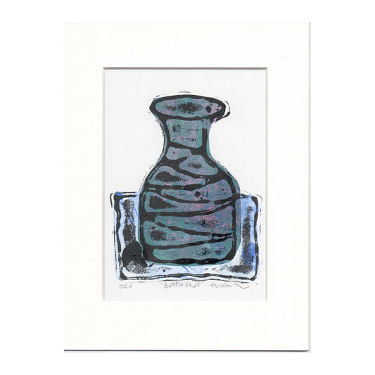Bottle Vase - teal