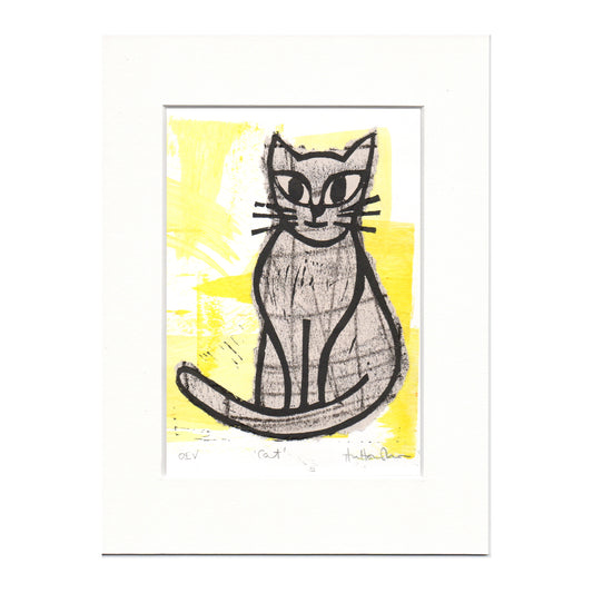 CAT 2 Lino Print