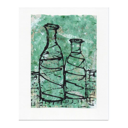 bottle form GREEN shown un-framed
