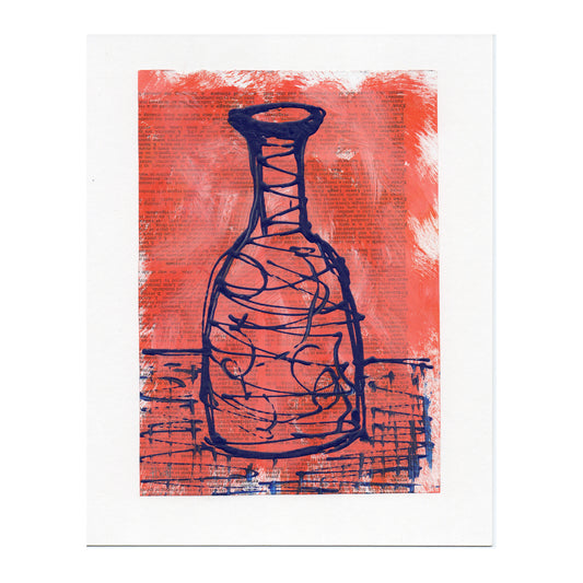 bottle form RED shown un-framed